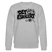 DIT ESKALIERT EH-Unisex Bio-Sweatshirt mit Berliner Schnauze - Grau meliert
