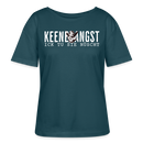 KEENE ANGST ICK TU SIE NÜSCHT-Rundhals Frauen Bio-T-Shirt II - Dunkles Petrol