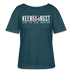 KEENE ANGST ICK TU SIE NÜSCHT-Rundhals Frauen Bio-T-Shirt II - Dunkles Petrol