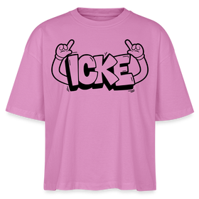 ICKE-Frauen Boxy Bio-T-Shirt - Pink