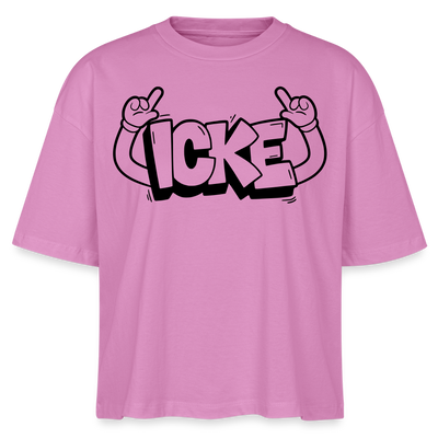 ICKE-Frauen Boxy Bio-T-Shirt - Pink