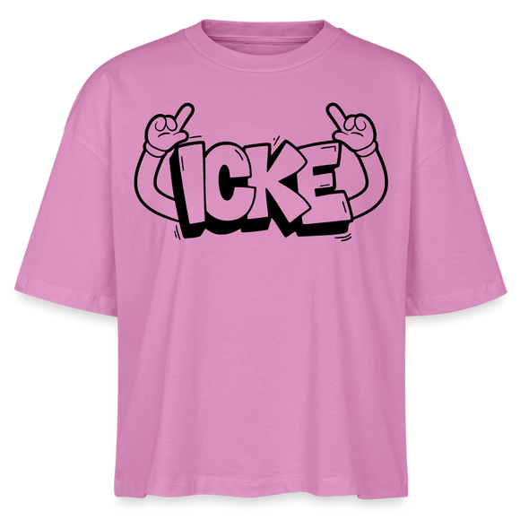 ICKE-Frauen Boxy Bio-T-Shirt - Pink
