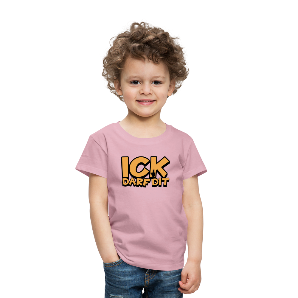 ICK DARF DIT - Kinder Premium T-Shirt - Hellrosa