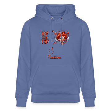 ICK LIEBE DIR-Unisex Bio-Hoodie - Blau