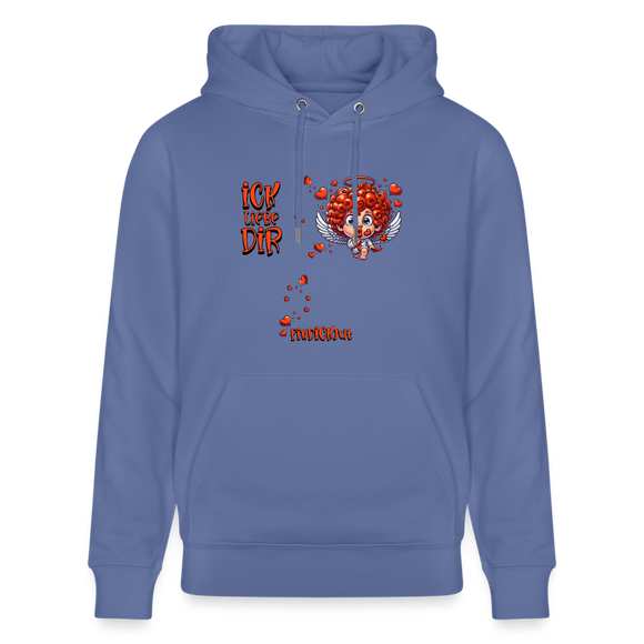 ICK LIEBE DIR-Unisex Bio-Hoodie - Blau