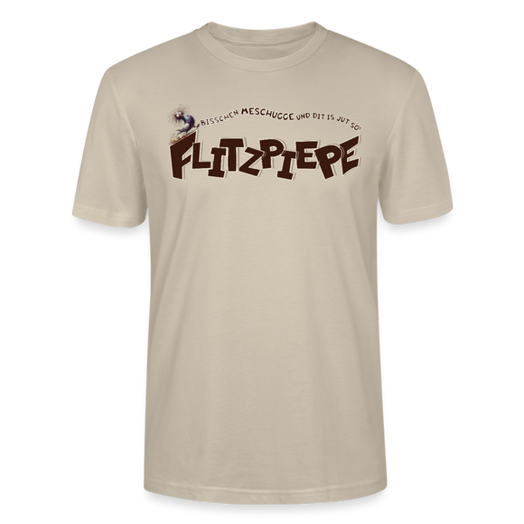 BERLINER FLITZPIEPE - Unisex BIO T-Shirt - Beige