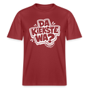 Berlin Shirt mit Spruch-DA KIEKSTE WA- RELAXED FIT Unisex Bio T-Shirt - Erdrot