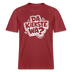 Berlin Shirt mit Spruch-DA KIEKSTE WA- RELAXED FIT Unisex Bio T-Shirt - Erdrot