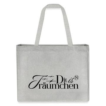 Berliner Statement-Dit is n TRÄUMCHEN-Einkaufstasche - Grau meliert