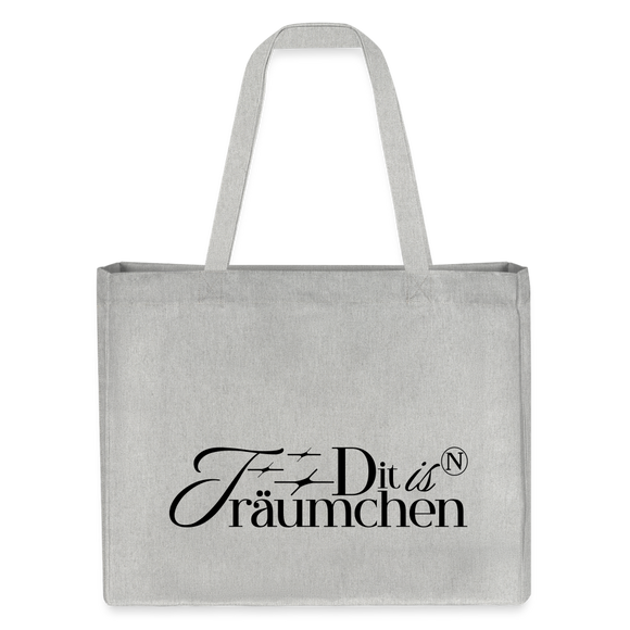 Berliner Statement-Dit is n TRÄUMCHEN-Einkaufstasche - Grau meliert