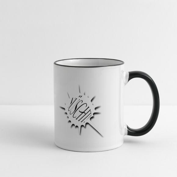 WATN? NÜSCHT!-Panoramatasse - Weiß/Schwarz