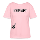 ICK LACH MIR N AST-Rundhals Frauen Bio-T-Shirt - Hellrosa