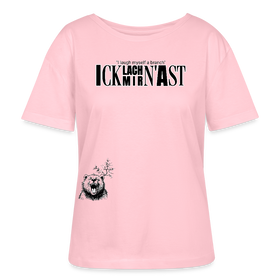 ICK LACH MIR N AST-Rundhals Frauen Bio-T-Shirt - Hellrosa