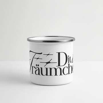 TRÄUMCHEN-Panorama Emaille-Tasse - Weiß
