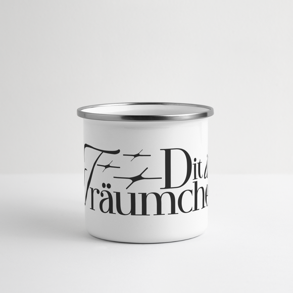 TRÄUMCHEN-Panorama Emaille-Tasse - Weiß
