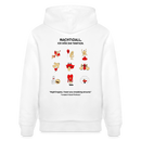 Hoodie mit „Nachtijall ick hör dir trapsen“-Design, 100% Bio-Baumwolle, doppelt gefütterte Kapuze, Kängurutasche und robustes Material für echte Berliner Schnauzen - Weiß