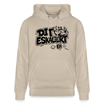 Berliner Schnauze-Unisex Bio-Hoodie-DIT ESKALIERT EH - Beige