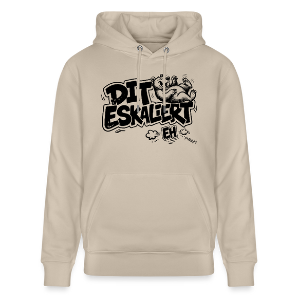Berliner Schnauze-Unisex Bio-Hoodie-DIT ESKALIERT EH - Beige