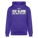 ICK GLOOB MIR LAUST DER AFFE-Unisex Bio-Hoodie - Purple Love 
