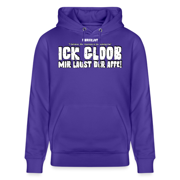 ICK GLOOB MIR LAUST DER AFFE-Unisex Bio-Hoodie - Purple Love 