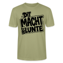 Berlin Shirt mit Berliner Spruch-DIT MACHTE URST LUNTE-Unisex bio T-Shirt - Nebelgrün