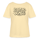 Berliner Spruch-Sommershirt-IS DIT NE DEMSE-Rundhals Frauen Bio-T-Shirt - Creme