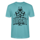 Berlin Shirt mit Schnauze - NÜSCHT muss ick 2025-Unisex,Bio - Pastelltürkis