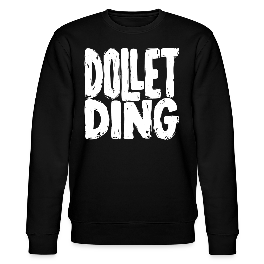 DOLLET DING-Unisex Bio-Sweatshirt - Schwarz