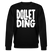 DOLLET DING-Unisex Bio-Sweatshirt - Schwarz
