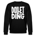 DOLLET DING-Unisex Bio-Sweatshirt - Schwarz