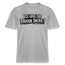 Berliner Shirt-ICK HAB DIE FAXEN DICKE-RELAXED FIT Unisex Organic T-Shirt - Grau meliert