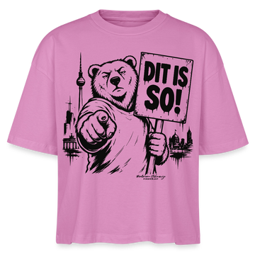 Berlin Souvenir Shirt-DIT IS SO!-Frauen Boxy Bio-T-Shirt - Pink
