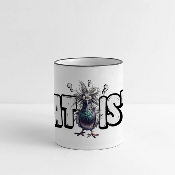 WAT IS'N?-Panoramatasse - Weiß/Schwarz