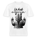 Ick hab die Faxen dicke!-Relaxed Fit Unisex Bio-T-Shirt - Weiß