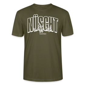 Berlin Shirt mit Schnauze-NÜSCHT MUSS ICK-Unisex T-Shirt Bio - Khaki