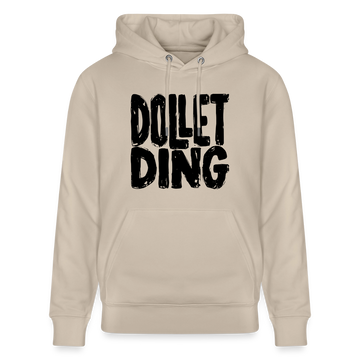 DOLLET DING-Berliner Spruch-Unisex Bio-Hoodie - Beige
