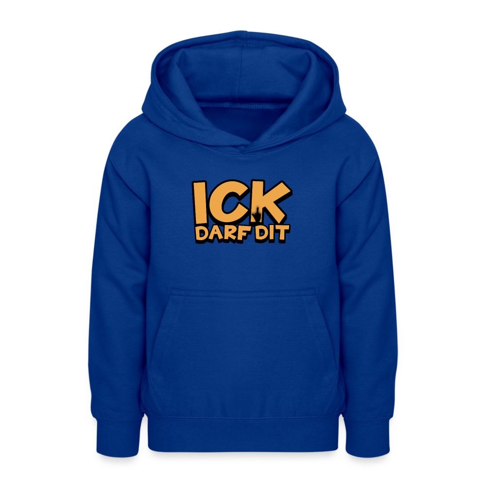 ICK DARF DIT - Teenager Hoodie - Royalblau