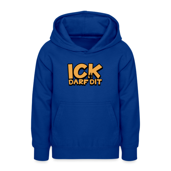 ICK DARF DIT - Teenager Hoodie - Royalblau