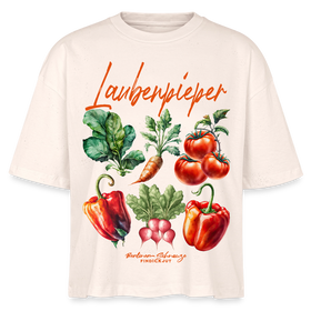 Berliner LAUBENPIEPER-Frauen Boxy Bio-T-Shirt - Natur