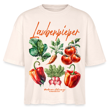 Berliner LAUBENPIEPER-Frauen Boxy Bio-T-Shirt - Natur