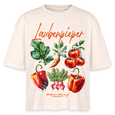 Berliner LAUBENPIEPER-Frauen Boxy Bio-T-Shirt - Natur