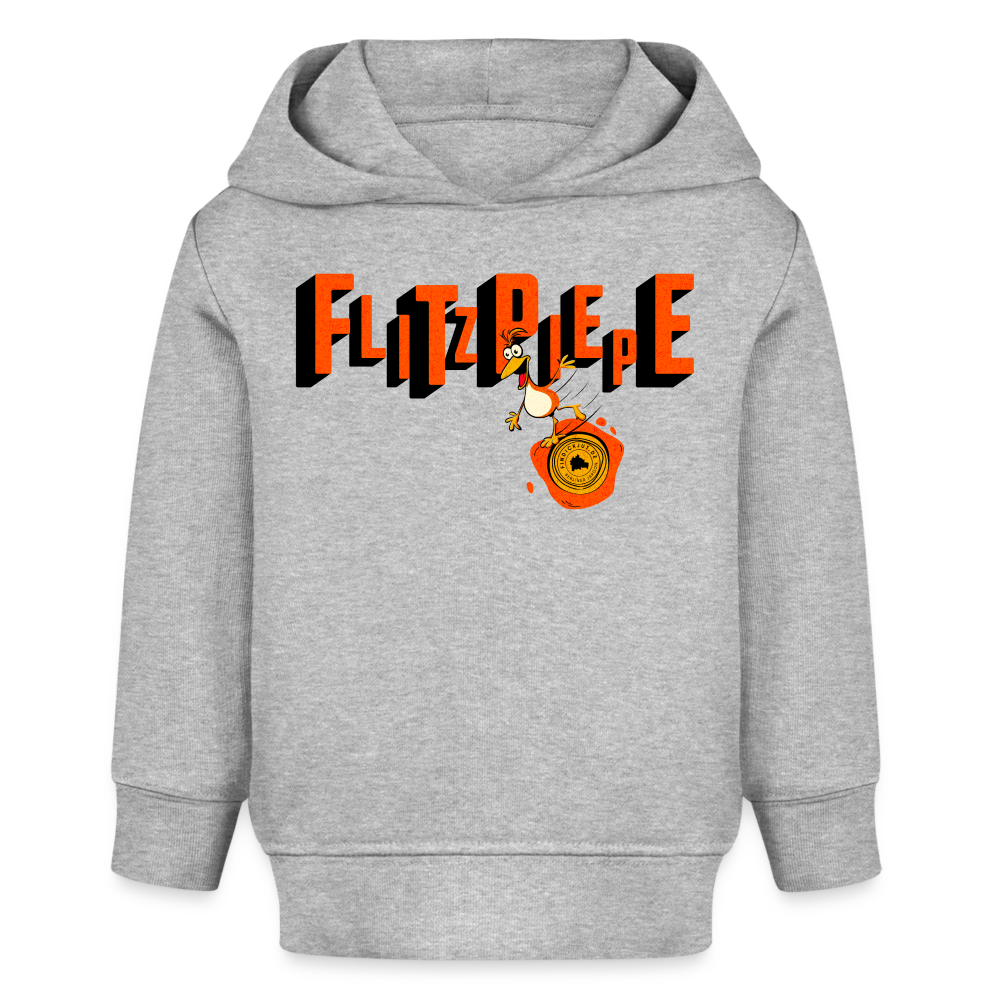 FLITZPIEPE - Bio Hoodie BABY - Grau meliert