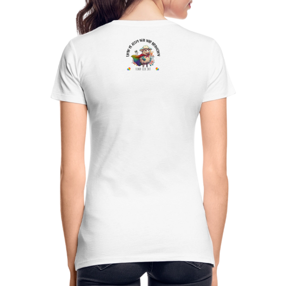 LIEBE IS BUNT-Frauen Premium Bio T-Shirt - Weiß