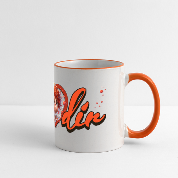 ICK ❤️DIR-Panoramatasse - Weiß/Orange