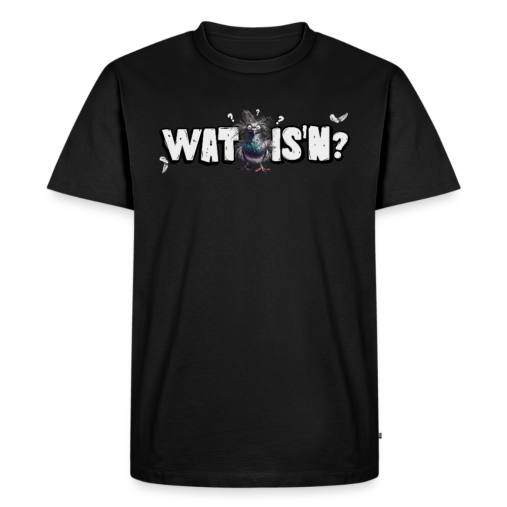 WAT ISN?-Männer Premium BIO T-Shirt - Schwarz
