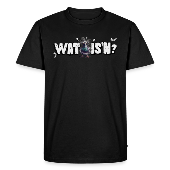 WAT ISN?-Männer Premium BIO T-Shirt - Schwarz