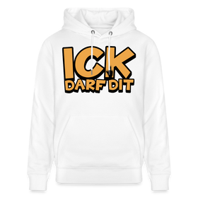 ICK DARF DIT - Bio-Hoodie - Weiß