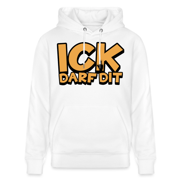 ICK DARF DIT - Bio-Hoodie - Weiß