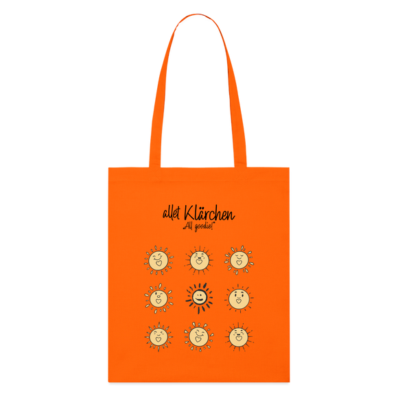 allet KLÄRCHEN-Bio-Stoffbeutel - Tieforange