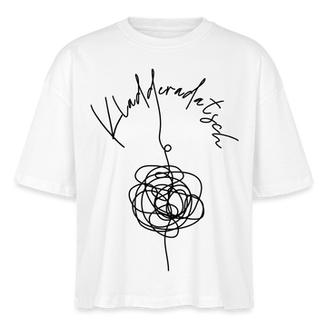 KLADDERADATSCH - Frauen Boxy Bio-T-Shirt - Weiß